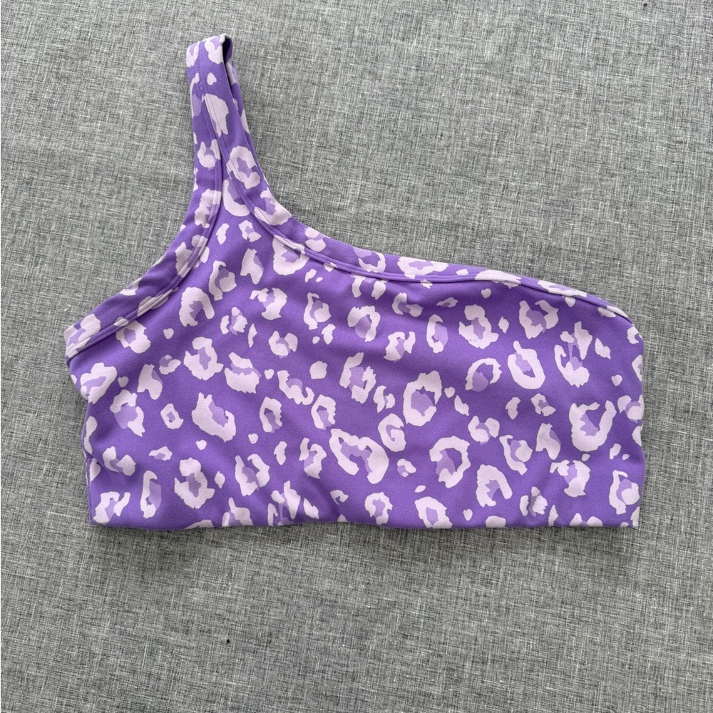 All in Motion Leopard One-Shoulder Sports Bra